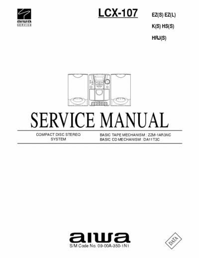 AIWA LCX 107 servise  manual